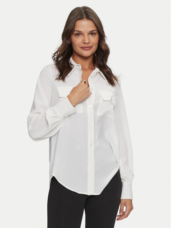 Rinascimento Rinascimento Marškiniai CFC0120377003 Balta Regular Fit