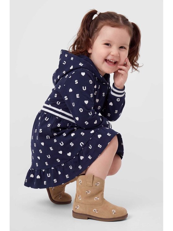 Guess Kids Guess Kids Sukienka codzienna 184850 Niebieski Classic Fit