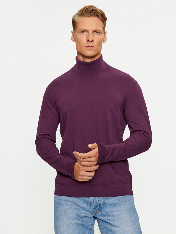 United Colors Of Benetton Bluză cu gât 10CVU2519 Violet Regular Fit