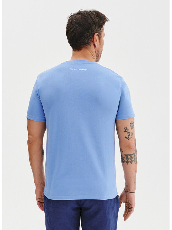 Pako Lorente Pako Lorente T-Shirt P25SF-TT-003 Niebieski Regular Fit