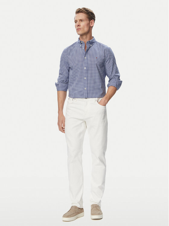 Tommy Hilfiger Tommy Hilfiger Košulja Gingham MW0MW43319 Plava Regular Fit