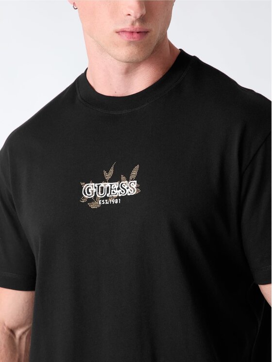 Guess Guess T-Shirt 183565 Černá Classic Fit
