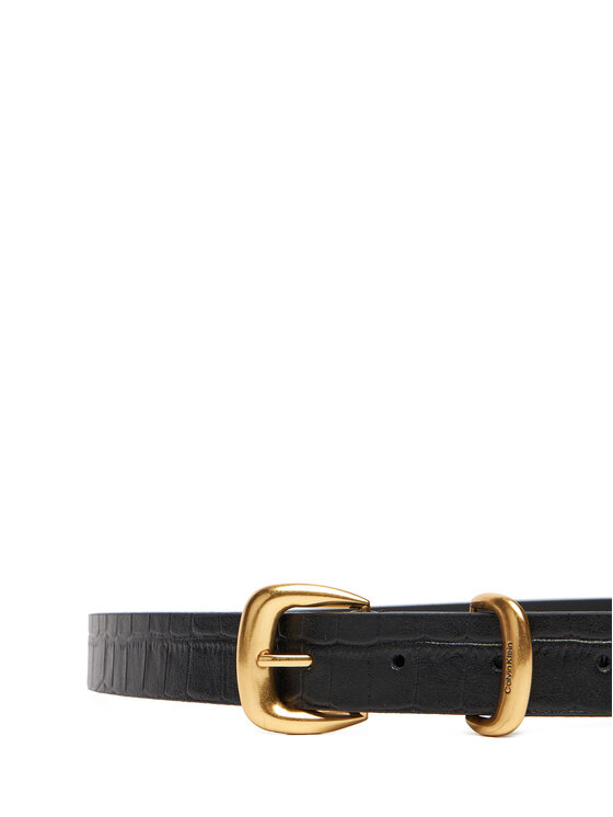 Calvin Klein Calvin Klein Ženski remen Bombay Strap Croc 25Mm Belt LV04F7056G Crna