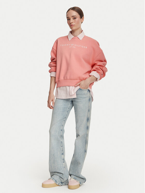 Tommy Hilfiger Tommy Hilfiger Bluza WW0WW47831 Różowy Regular Fit