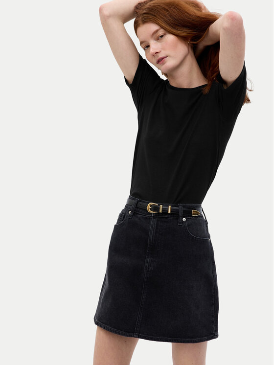 Gap Gap Tričko 540635-01 Čierna Slim Fit