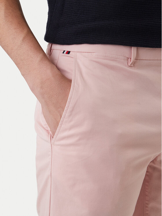 Tommy Hilfiger Tommy Hilfiger Bavlnené šortky Denton 9.5 MW0MW42351 Ružová Slim Fit