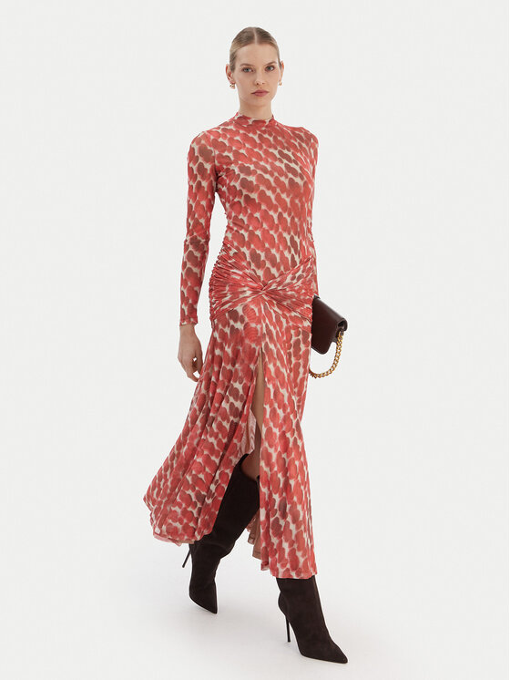 Bardot Bardot Každodenné šaty Lea 58853DB9 Červená Slim Fit
