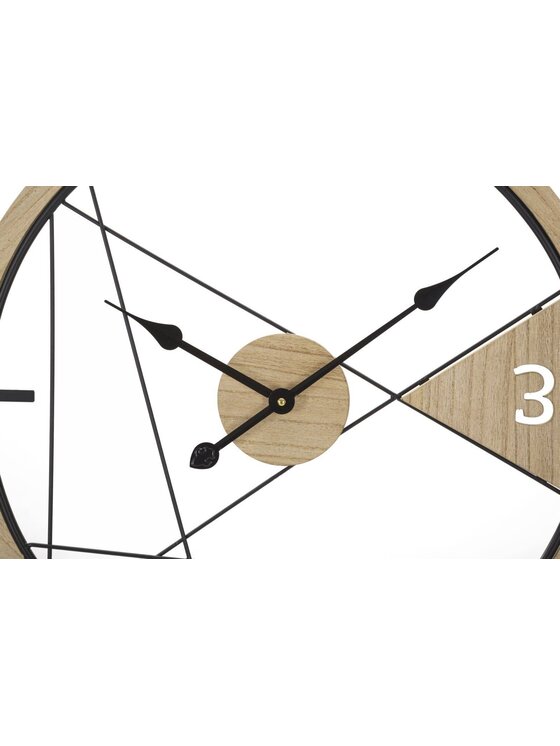 MIAhome MIAhome Zegar wiszący MDF, metal Ø 60 cm Beżowy