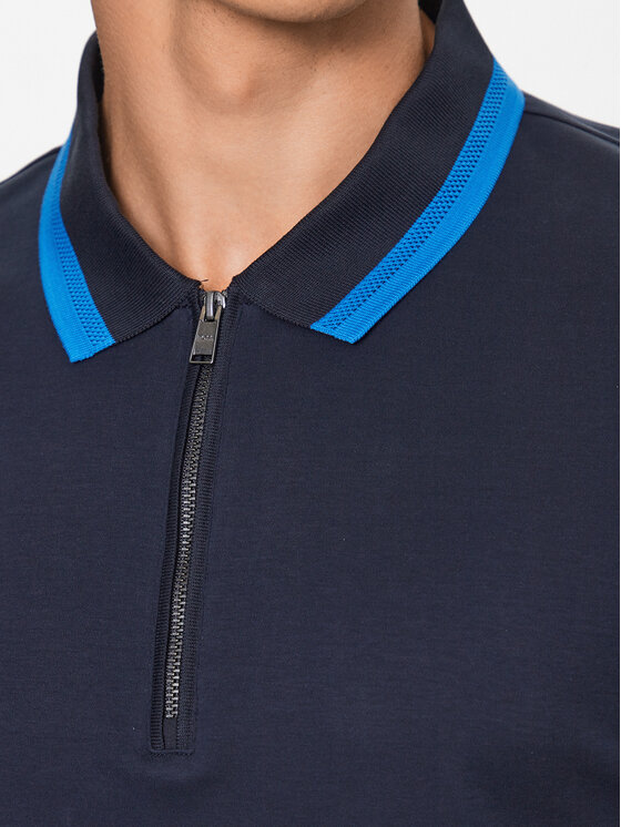 BOSS Boss Polo marškinėliai 50494662 Tamsiai mėlyna Slim Fit