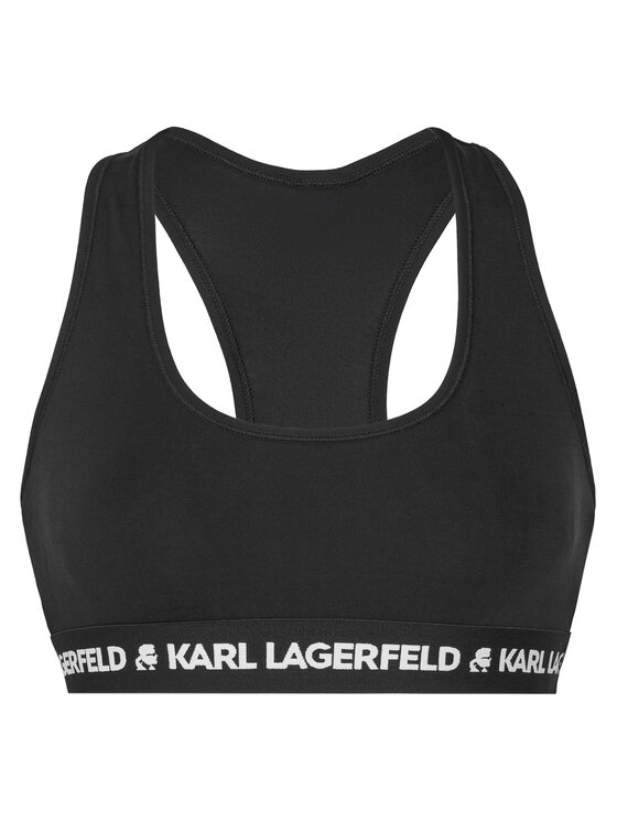 KARL LAGERFELD KARL LAGERFELD Podprsenkový top A1W47007 Černá