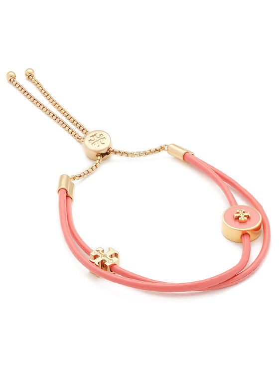 Tory Burch Tory Burch Bransoletka Kira Enamel Slider Bracelet 61683 Różowy