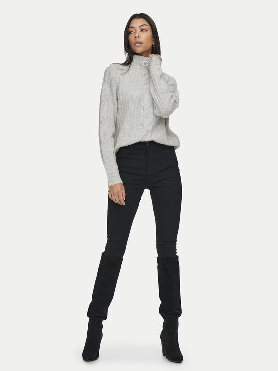 JDY JDY Pulover Andrea 15242811 Gri Regular Fit