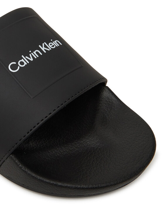 Calvin Klein Calvin Klein Plätud Pool Slide W/ Ck Square HM0HM01754 Must