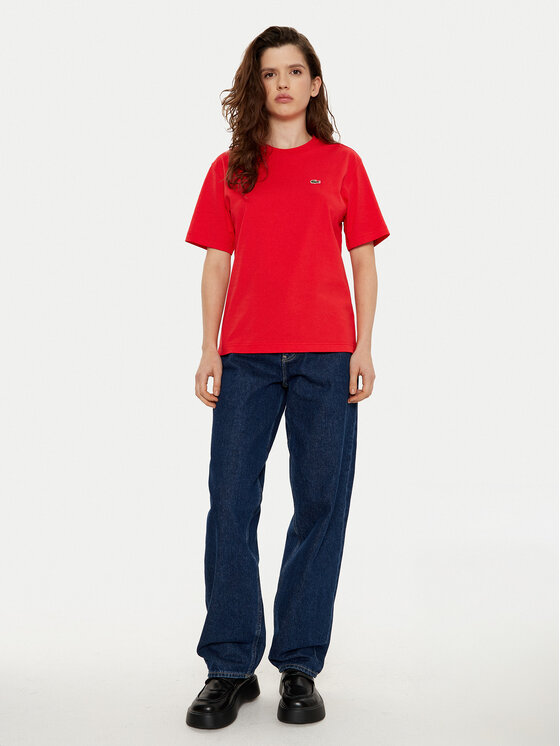 Lacoste Lacoste Majica TF7215 Rdeča Regular Fit