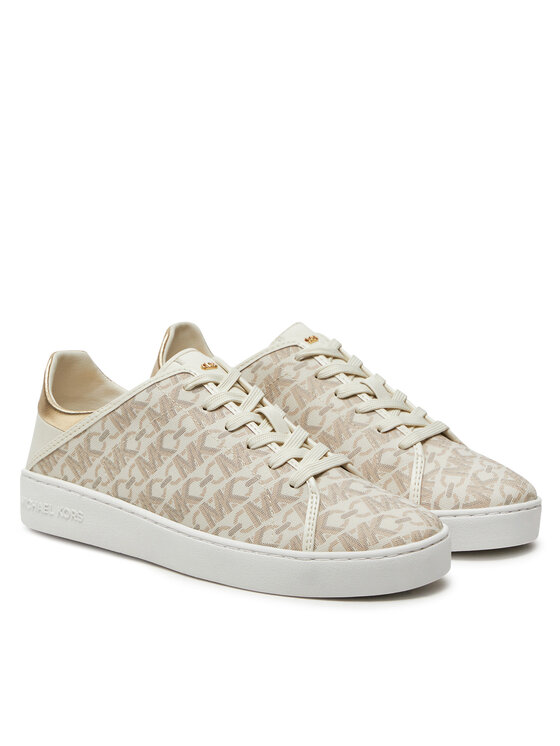 MICHAEL Michael Kors MICHAEL Michael Kors Sneakersy Jenny Lace Up 43T4JNFS1B Beżowy
