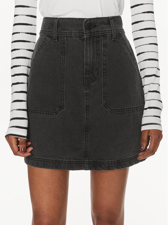 Noisy May Noisy May Jeansrock Regina 27029242 Grau Regular Fit