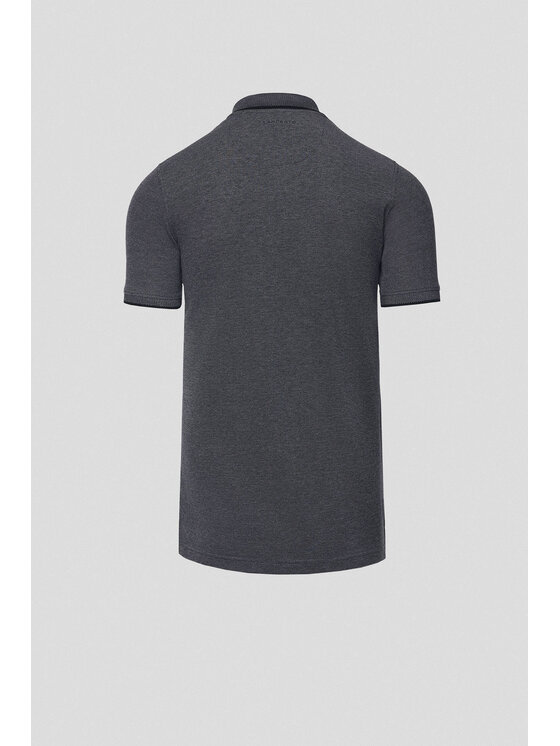 Lancerto Lancerto Polo Borin PO073125000012 Szary Regular Fit