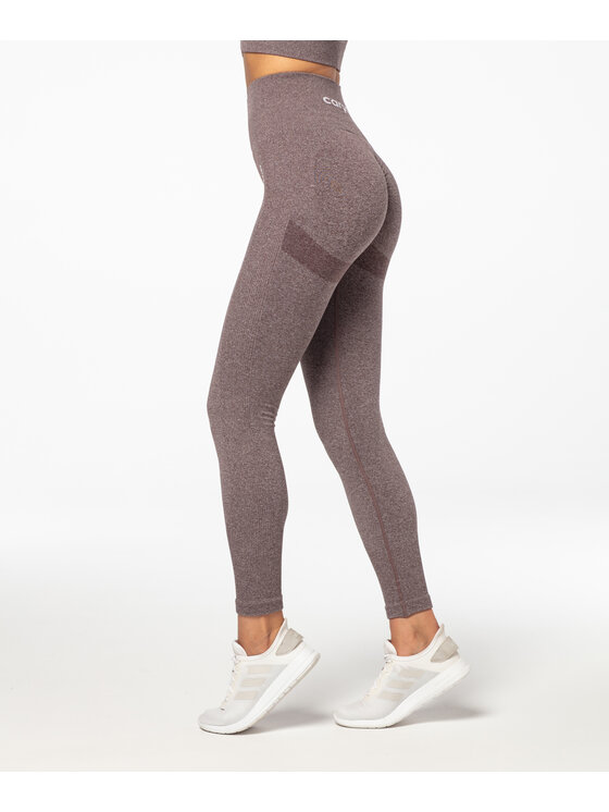 Carpatree Carpatree Legginsy Allure Leggings Brązowy Fitted Fit