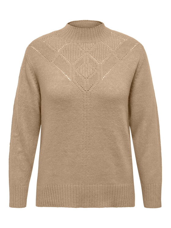 ONLY Carmakoma ONLY Carmakoma Поло 15296580 Бежов Regular Fit