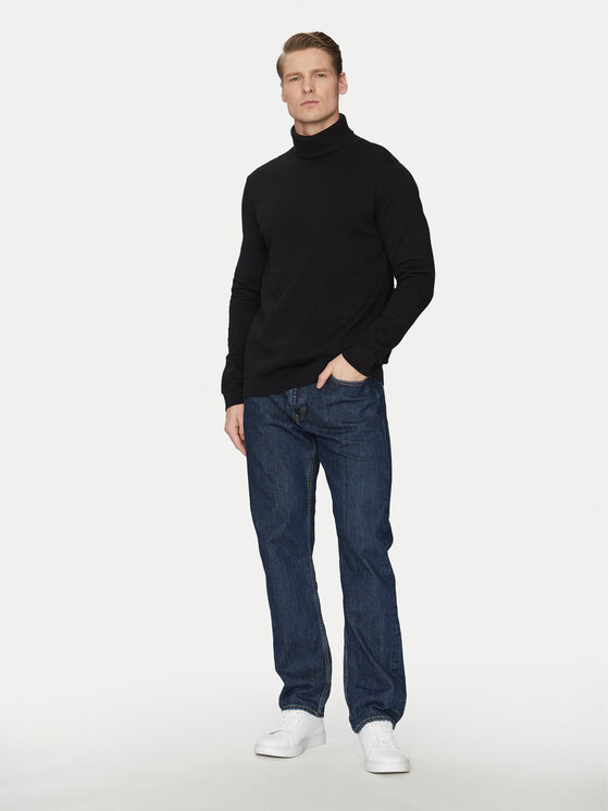 Jack&Jones Jack&Jones Rollkragenpullover Basic 12258051 Schwarz Regular Fit
