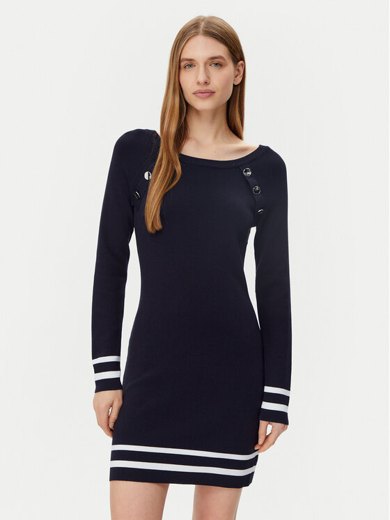 Morgan Morgan Džemper haljina 251-RMVALI Tamnoplava Slim Fit
