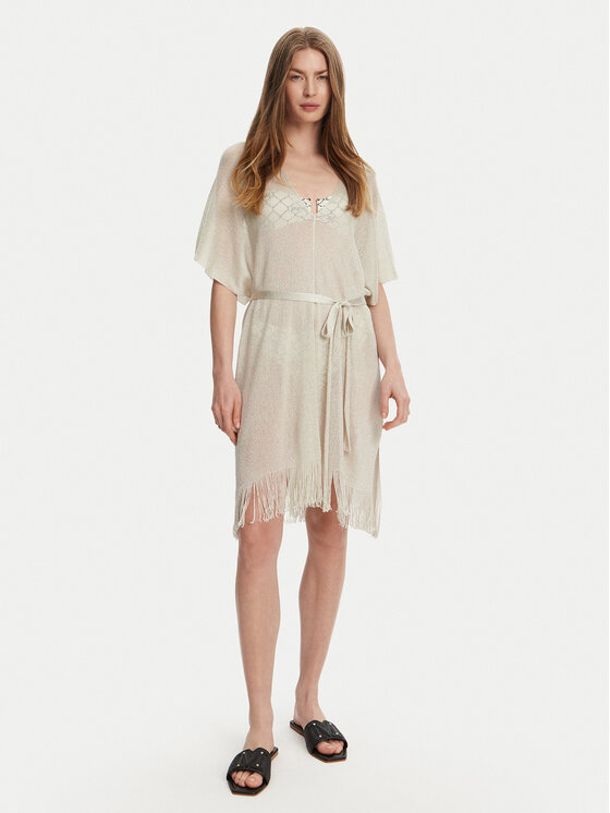 Max Mara Beachwear Max Mara Beachwear Kimonó Donolla 2516691039 Bézs Relaxed Fit