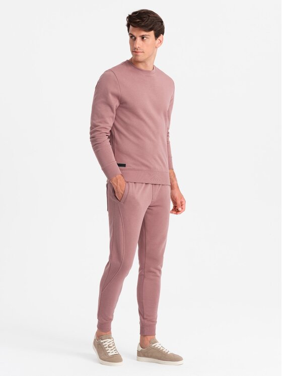 Ombre Ombre Tepláková souprava Z84 Růžová Regular Fit