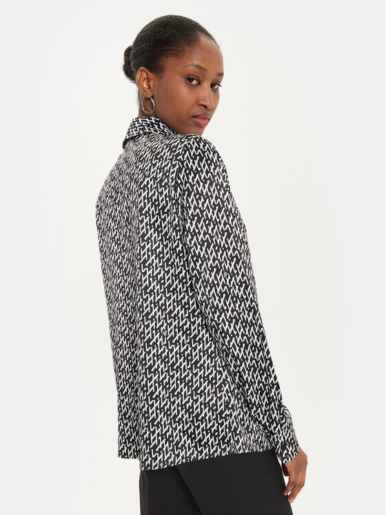Fracomina Fracomina Särk FR24WT6014W470K1 Must Regular Fit