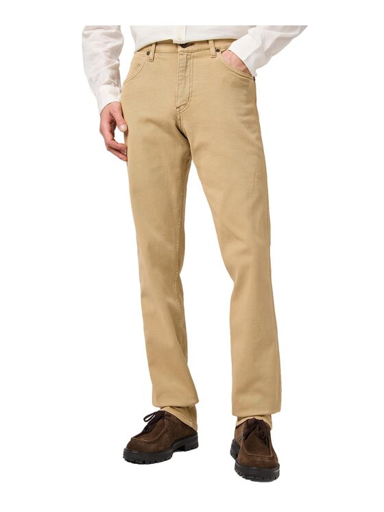 Wrangler Wrangler Jeansy 112362436 Beżowy Straight Leg