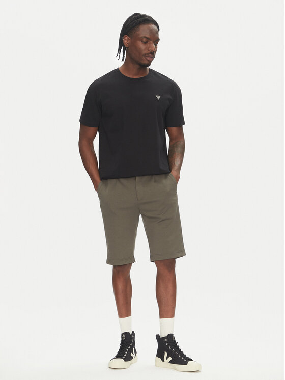 Lindbergh Lindbergh Pantalon scurți din material 30-506062 Verde Regular Fit