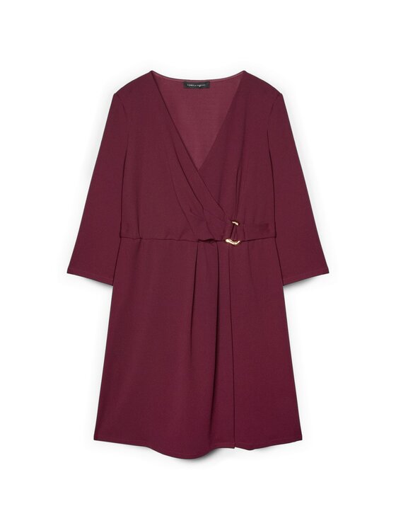Fiorella Rubino Fiorella Rubino Sukienka wieczorowa 7081L001277N036 Bordowy Regular Fit