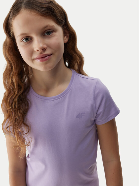 4F 4F Тишърт 4FJWSS24TTSHF1110 Виолетов Regular Fit