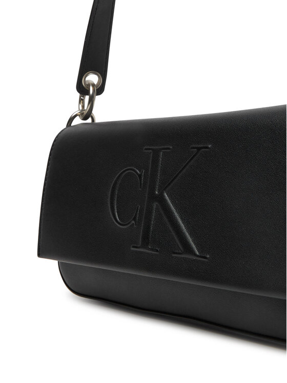 Calvin Klein Jeans Calvin Klein Jeans Torbica Sculpted Flap Shoulder Pouch LV04K3148G Crna
