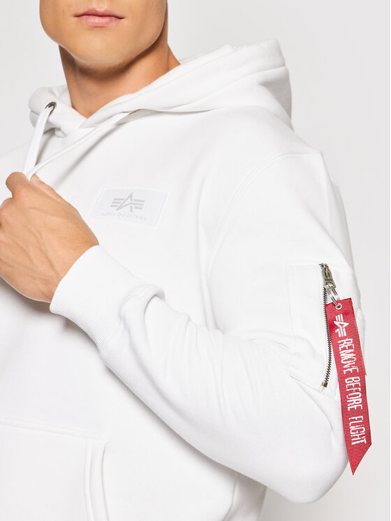 Alpha Industries Alpha Industries Μπλούζα Back Print 178318 Λευκό Regular Fit
