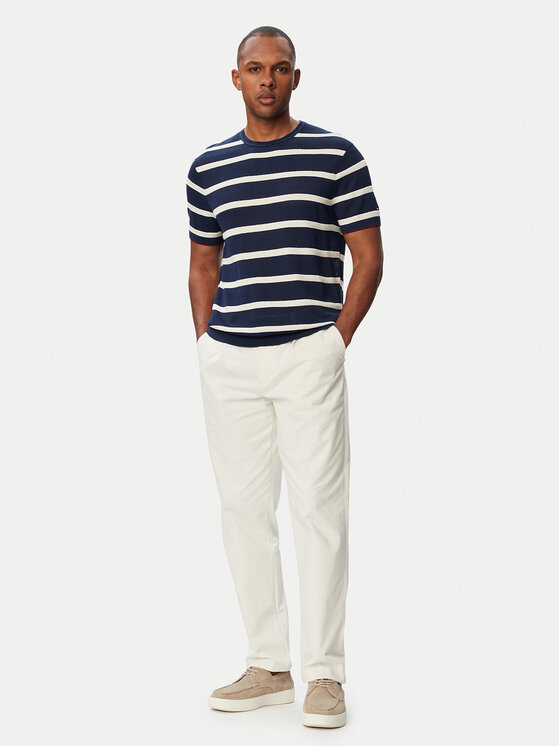 Tommy Hilfiger Tommy Hilfiger Sveter Breton MW0MW43942 Tmavomodrá Regular Fit