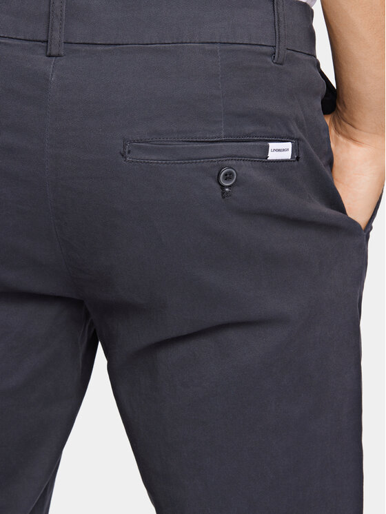 Lindbergh Lindbergh Chino kalhoty 30-005044 Černá Slim Fit