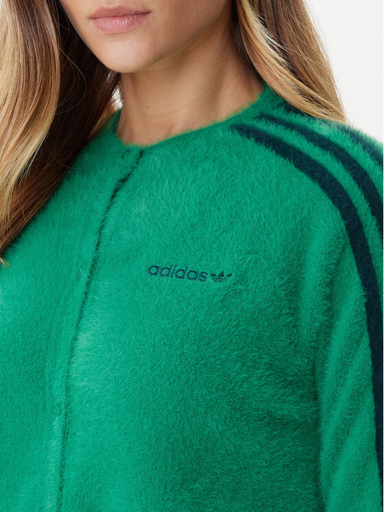 adidas adidas Кардиган Fluffy JW5177 Зелен Regular Fit