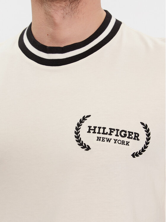 Tommy Hilfiger Tommy Hilfiger Tričko Laurel MW0MW33681 Béžová Regular Fit