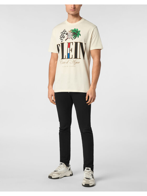 PHILIPP PLEIN PHILIPP PLEIN T-Shirt 24691 Biały Regular Fit