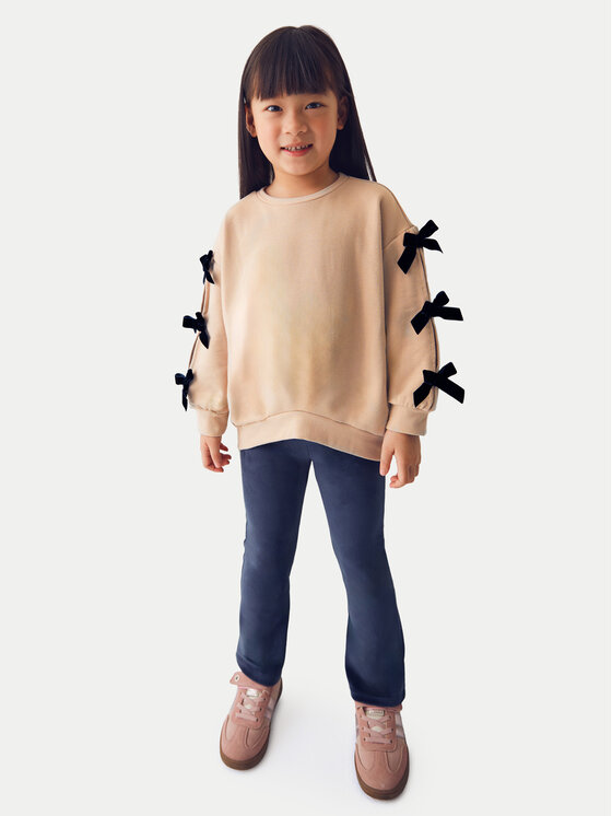 Mayoral Mayoral Komplet bluza i legginsy 4725 Beżowy Regular Fit