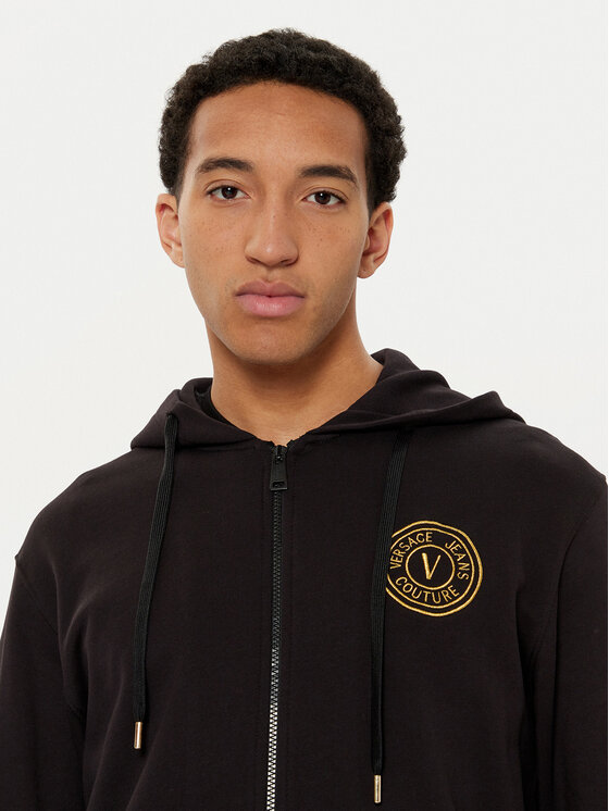 Versace Jeans Couture Versace Jeans Couture Μπλούζα 78GAIT00 Μαύρο Regular Fit