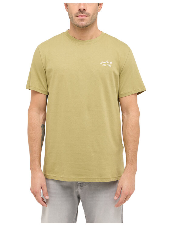 Mustang Mustang T-Shirt Austin Zielony Regular Fit