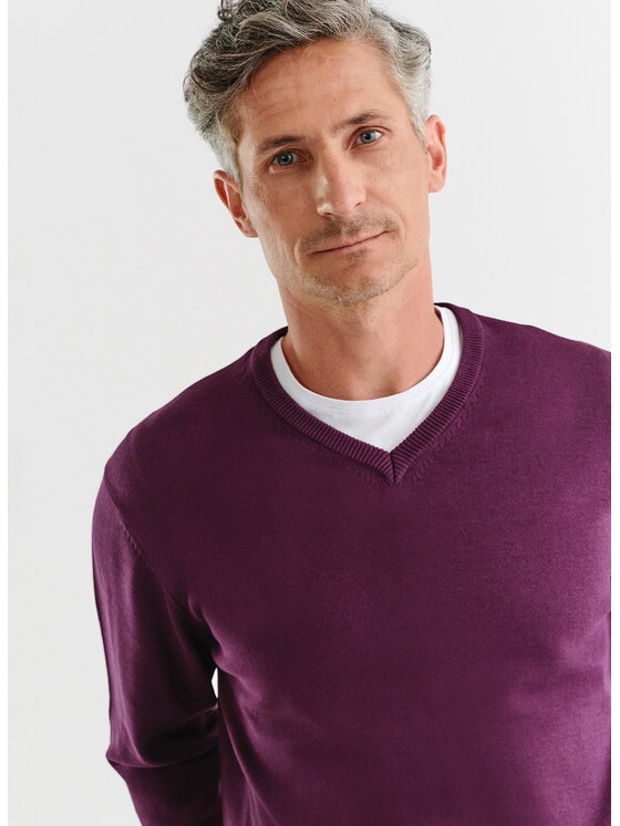 Pako Lorente Pako Lorente Sweter P23WB-2X-011 Fioletowy Classic Fit