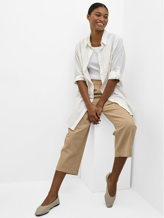 Kaffe Kaffe Camicia Naya 10506337 Écru Relaxed Fit