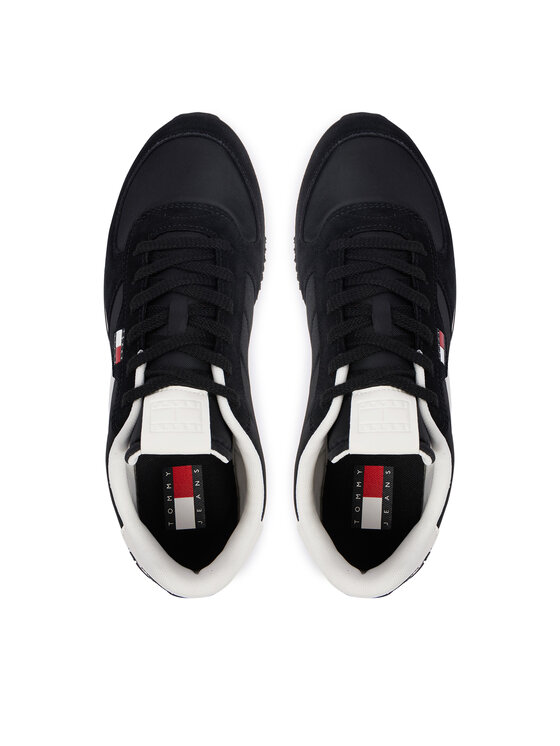 Tommy Jeans Tommy Jeans Laisvalaikio batai Tjm Eva Runner Mix Material EM0EM01737 Juoda