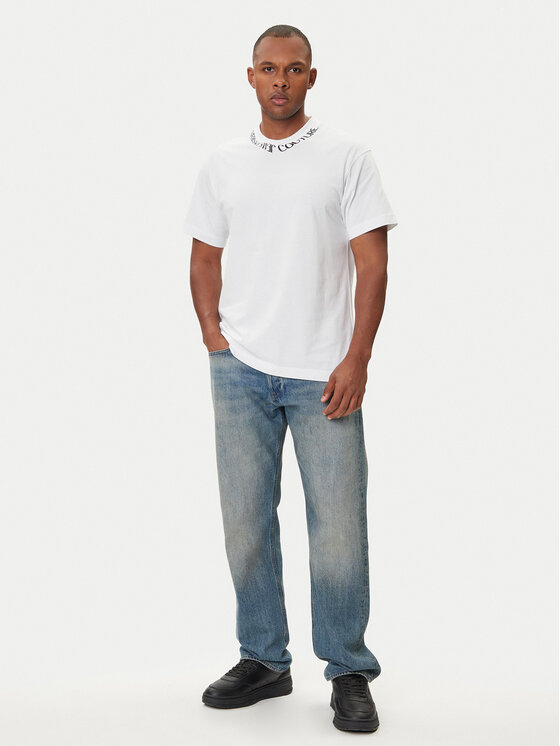 Versace Jeans Couture Versace Jeans Couture Tricou 79GAHP03 CJ01P Alb Regular Fit
