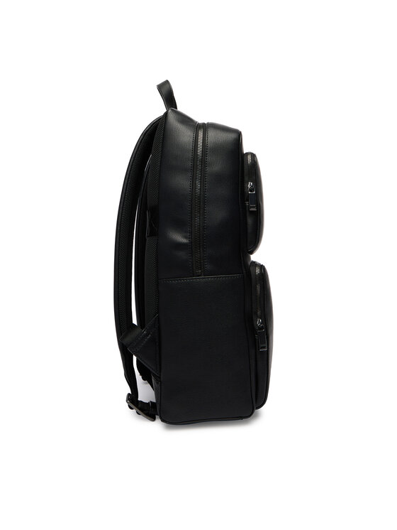 Calvin Klein Calvin Klein Batoh Emblem Hw Slim Pocket Backpack LV04D3289G Černá