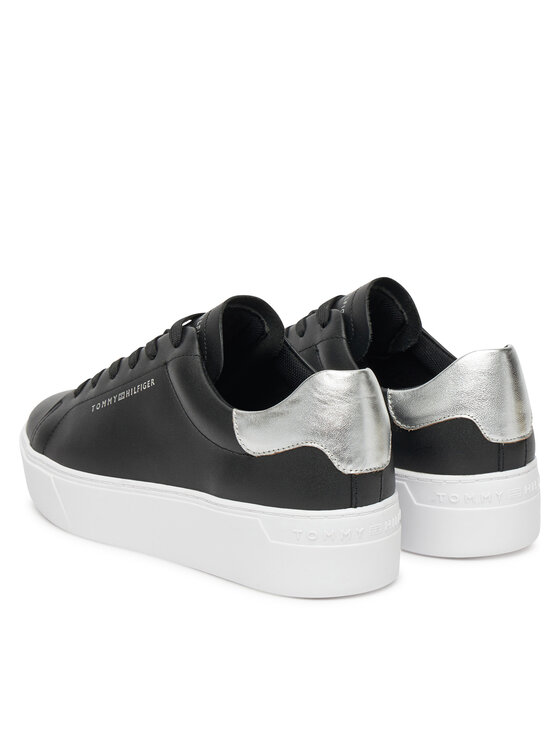 Tommy Hilfiger Tommy Hilfiger Sneakersy Essential Platform Court Sneaker FW0FW08756 Czarny