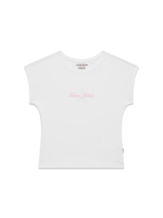 Guess Jeans Guess Jeans T-Shirt 180636 Biały Classic Fit