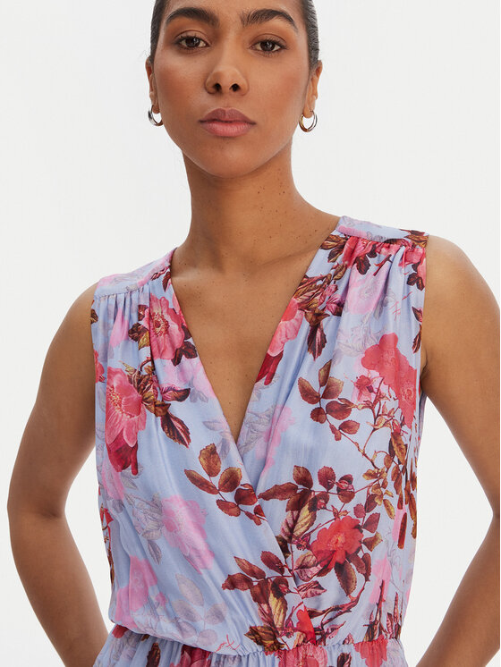 Fracomina Fracomina Ikdienas kleita FR26SD3018W774R8 Zils Regular Fit